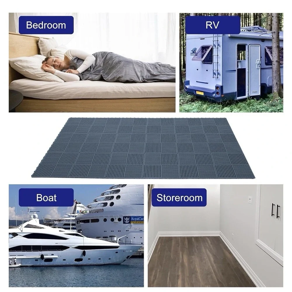 9 Pack Modular Interlocking Tiles Double Non-slip 12